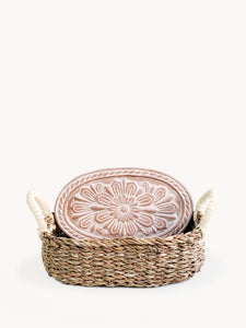 Bread Warmer & Basket - Flower