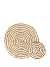 Load image into Gallery viewer, Kata Spiral Placemat - Natural (Set of 4)
