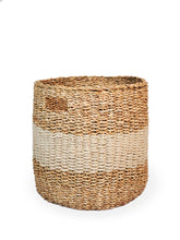 Load image into Gallery viewer, Savar Hamper Basket with Handle - Natural
