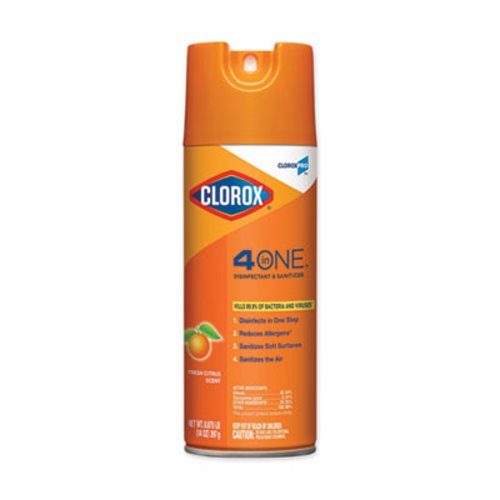 CloroxPro Disinfectant/Sanitizer, 4-In-1 Orange - 14 oz.
