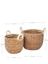 Load image into Gallery viewer, Savar Basket with White Handle
