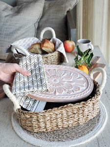 Bread Warmer & Basket - Flower