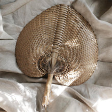 Load image into Gallery viewer, Balinese Woven Hand Fan &quot;Ono&quot; Toasted

