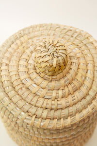 Woven Moroccan Basket with Lid