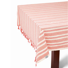 Load image into Gallery viewer, Andana Striped Tablecloth Set - Magenta
